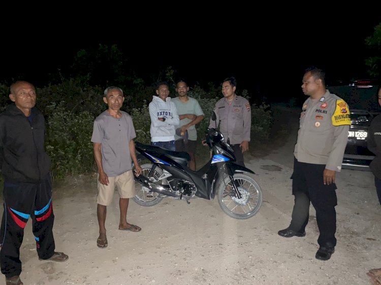 K2YD Polsek Rote Selatan Dimalam Hari Untuk Jamin Kenyamanan Dan Cegah Potensi Aksi Kriminalitas