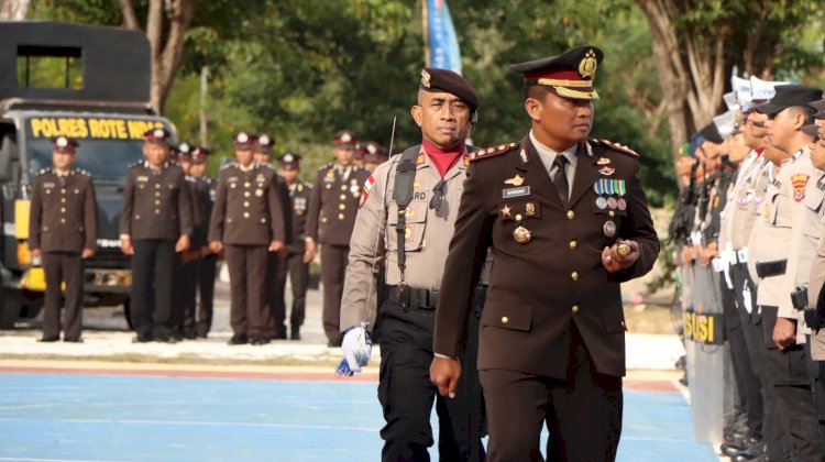 Polres Rote Ndao Gelar Upacara Hari Bhayangkara Ke 79, Polri Terus Berkomitmen Menjadi Lebih Baik