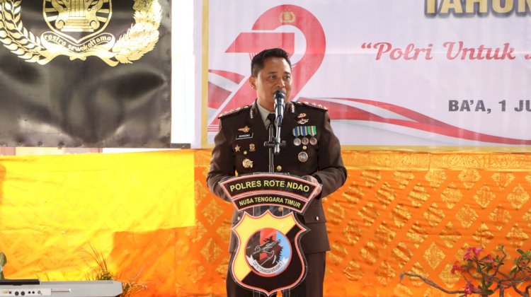 Kapolres Rote Ndao : Polri Untuk Masyarakat,  Polres Rote Ndao Akan Selalu Hadir Dalam Pemeliharaan Kamtibmas