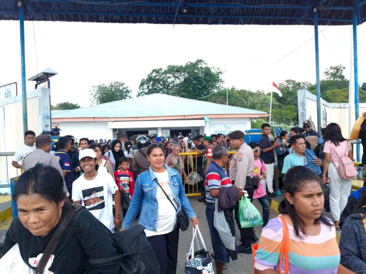 Polsek Pantaibaru Tingkatkan Pengamanan Pada Pelabuhan ASDP Pantai Baru