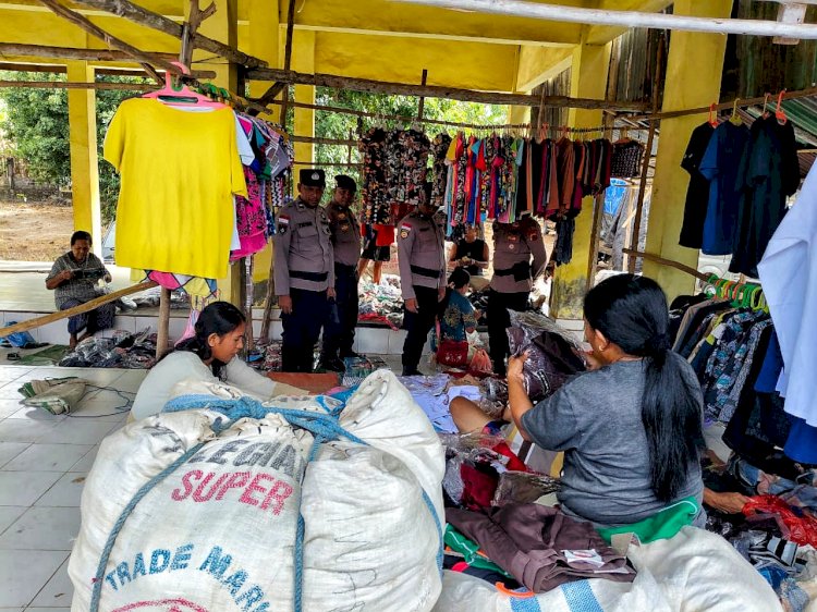 Polsek Pantaibaru Tingkatkan Pengawasan Pada Pasar Olafulihaa, Jamin Keamanan Masyarakat Dan Pelaku UMKM