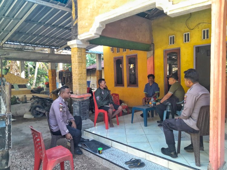 Kegiatan Preemtif Personel Polsek Rote Selatan, Berikan Edukasi Pembinaan kamtibmas Untuk Keamanan Masyarakat