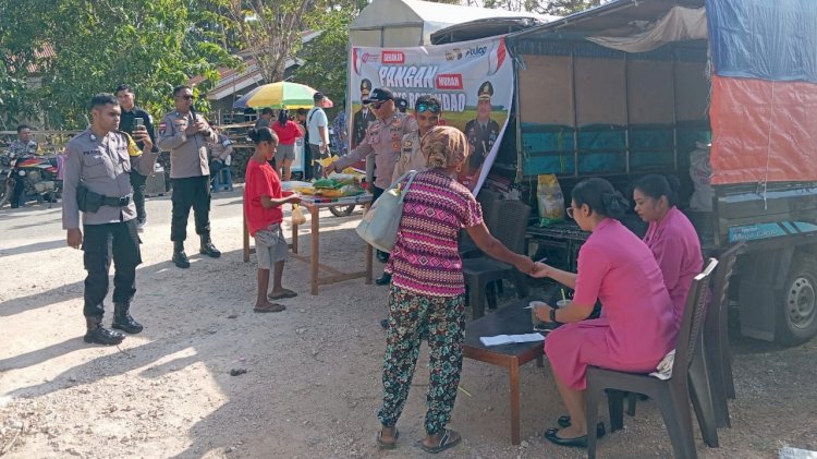 Kick Off Gerakan Pangan Murah, Polres Rote Ndao Siap Distribusi Beras Premium Bagi Masyarakat