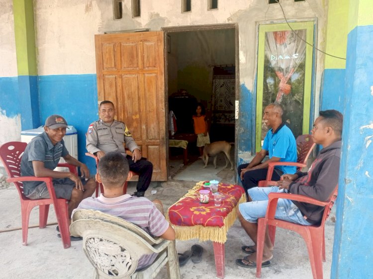 Bhabinkamtibmas Polsek RBD  Lakukan Patroli Dialogis untuk Tingkatkan Keamanan Masyarakat