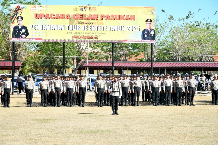 Kapolda NTT Pimpin Ribuan Pasukan Amankan Tour de Entete: Wujudkan Event Internasional Penuh Semangat, Aman, dan Cinta Olahraga!