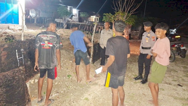 Patroli Malam Polsek Rote Tengah, Langkah Pencegahan Aksi Kriminalitas