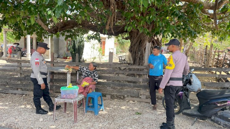Personel Polsek Rote Tengah Lakukan Patroli Dialogis, Ciptakan Kenyamanan Masyarakat