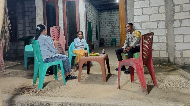 Sambang Warga Binaan, Bhabinkamtibmas Polsek RBL Ajak Warga Peduli Jaga Kamtibmas