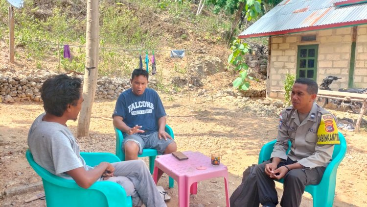 Kegiatan Preemtif Bhabinkamtibmas Polsek Rote Tengah Bersama Warga Binaan