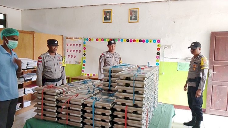 Polsek Pantaibaru Bantu Distribusi MBG Bagi 30 Sekolah
