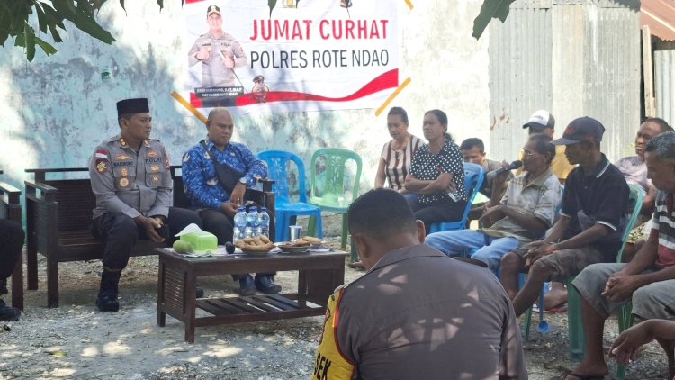 Jumat Curhat Bersama Warga Tulandale, Kapolres Dengar Aspirasi Warga Untuk Kamtibmas Kondusif