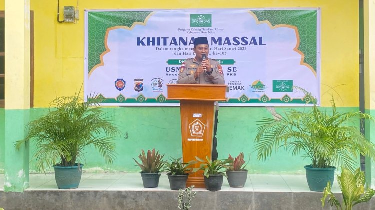 Kapolres Rote Ndao Buka Kegiatan Khitanan Massal Peringati Hari Lahir NU ke-103
