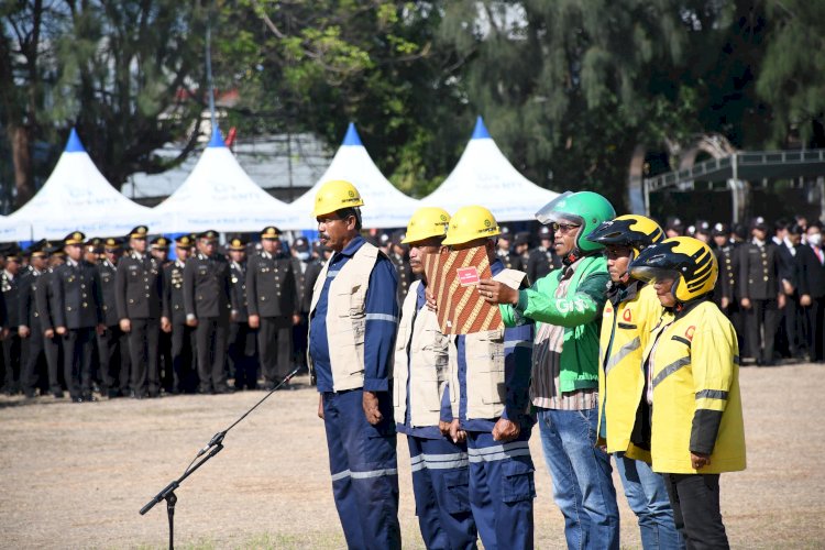 Apel Kebangsaan Polda NTT: Ojol dan Buruh Kompak Jaga Persatuan, Tolak Intoleransi dan Radikalisme