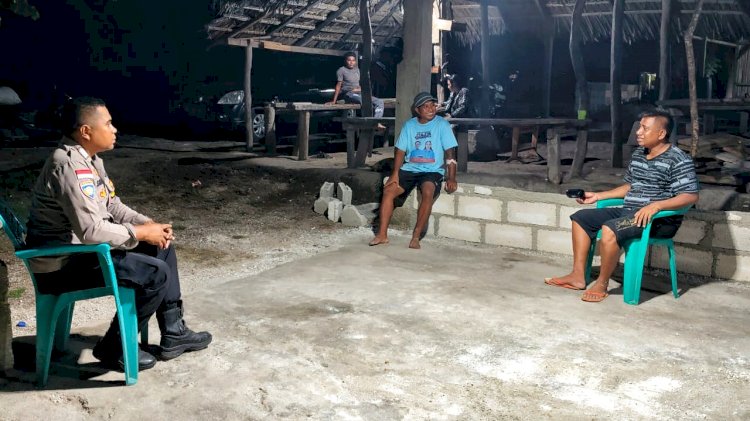 Kegiatan Patroli Dialogis Bhabinkamtibmas Polsek Pantaibaru Bersama Warga Binaan