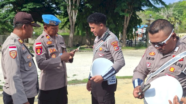 Jaga Integritas dan Pembinaan Personel Secara Internal, Kabag SDM dan Kasi Propam Sidak Anggota