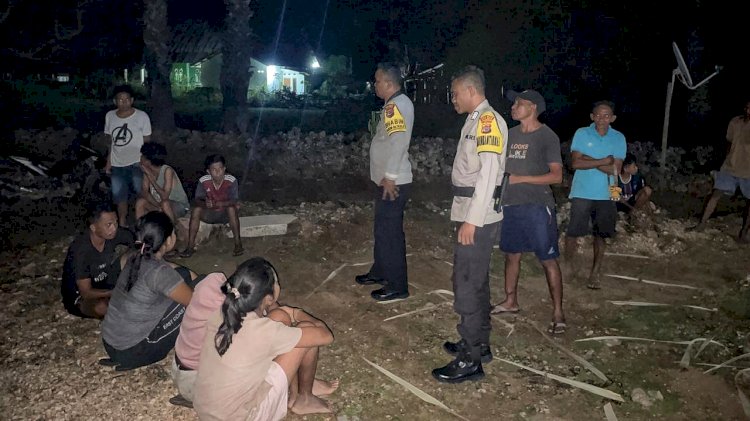 Patroli Malam Personel Polsek RBL Untuk Jaga Kamtibmas Tetap Kondusif