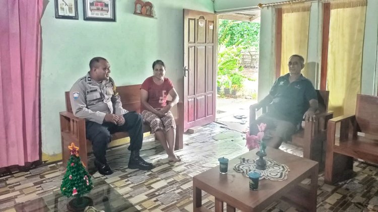 Bhabinkamtibmas Polsek Pantaibaru Sambangi Warga Binaan Wujud Polri Untuk Masyarakat