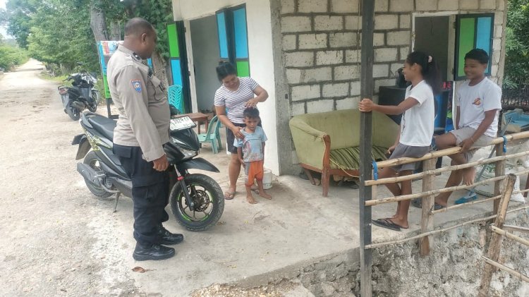 Kegiatan Preemtif Bhabinkamtibmas Polsek Pantaibaru, Jamin Keamanan Warga