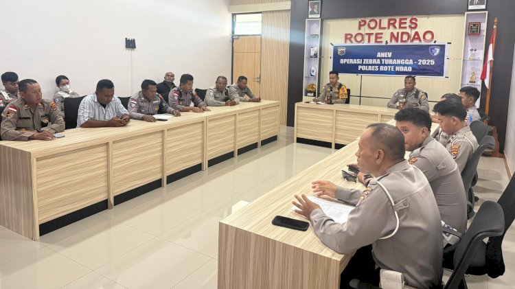 Anev Operasi Zebra Turangga 2025, Pastikan Pelaksanaan Operasi Sesuai SOP