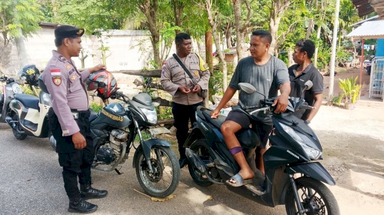 Polsek Rote Selatan Lakukan K2YD Untuk Tingkatkan Keamanan Masyarakat
