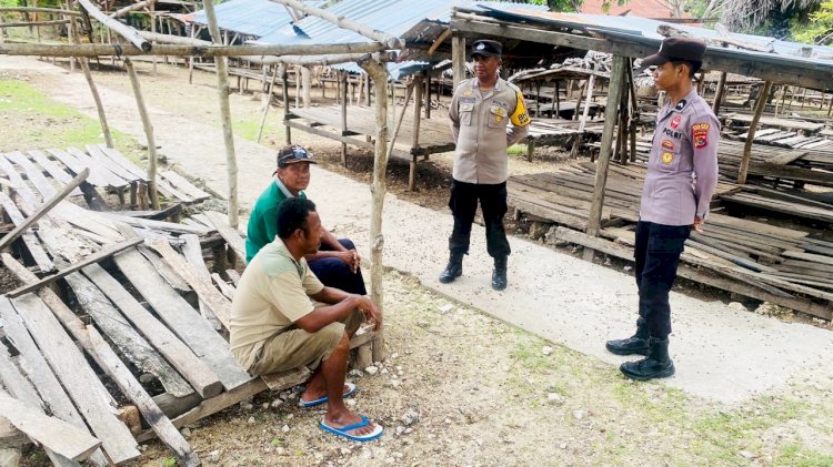 Patroli Dialogis Personel Polsek RBD, Ajak Warga Jaga Kamtibmas