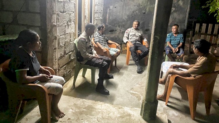 Patroli Malam Polsek Rote Tengah,  Pastikan Kenyamanan Masyarakat