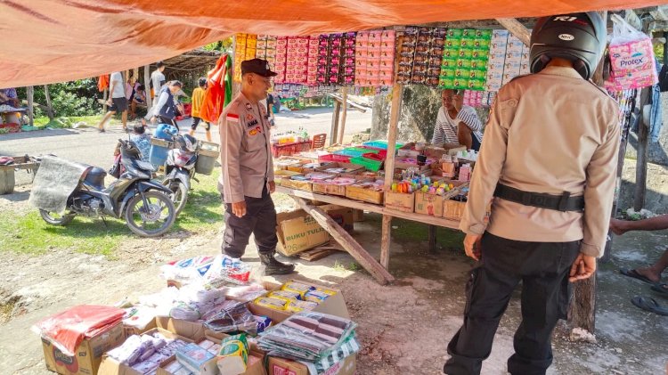 Polsek Lobalain Tingkatkan Pengamanan di Pasar Kuli Aisele