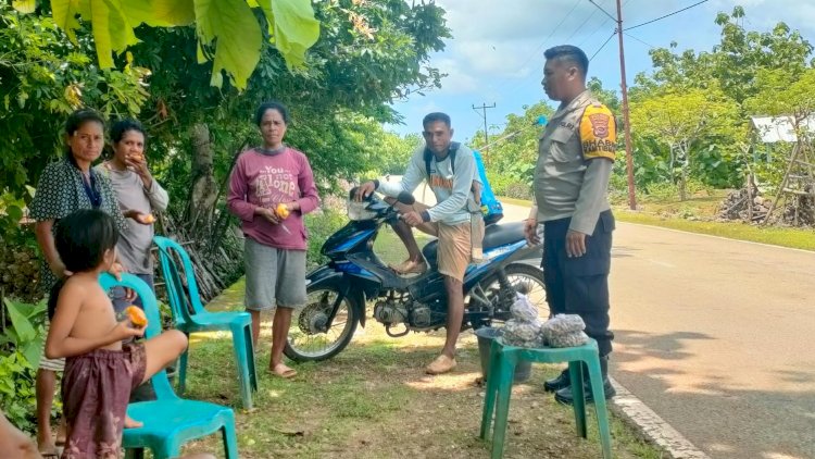 Kegiatan Preemtif  Bhabinkamtibmas Polsek Rote Barat Laut Jaga Kemitraan Dengan Warga Binaan