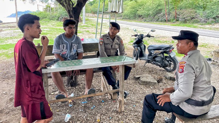 Polsek Rote Tengah Tingkatkan Patroli Dialogis Cegah Potensi  Tindak Pidana