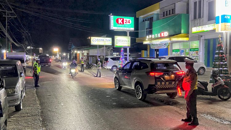 Patroli Lampu Biru Sat Lantas Polres Rote Ndao Ciptakan Kamseltibcarlantas