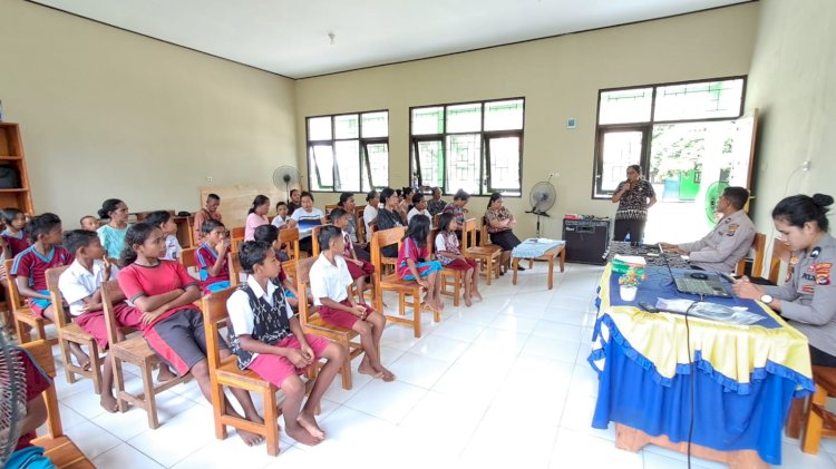 Polsek Rote Barat Daya Gelar Sosialisasi Pencegahan Bullying
