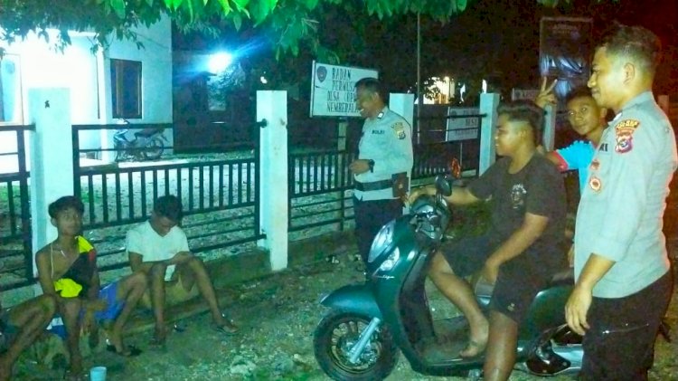 Polsek Rote Barat Gelar Patroli Malam, Jaga Kenyamanan Masyarakat