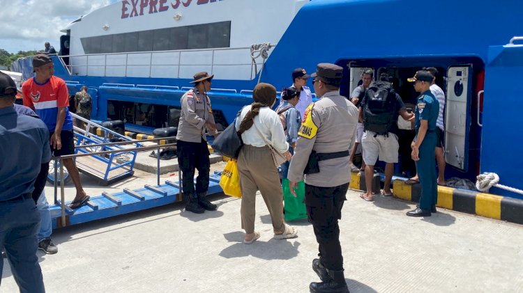Polsek Lobalain Tingkatkan Pengamanan di Pelabuhan Baa