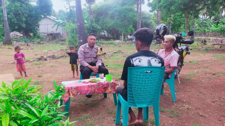 Bhabinkamtibmas Polsek Rote Barat Laut Lakukan  Kegiatan Sambang Bersama Warga Binaan