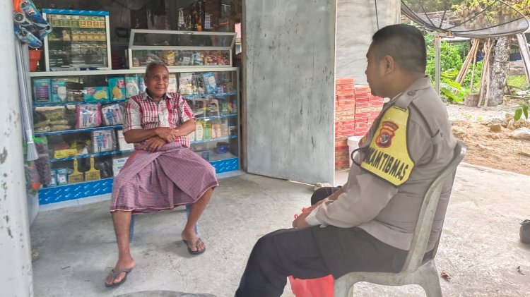 Bhabinkamtibmas Polsek Pantaibaru,Sambangi Warga Binaan Jaga Kemitraan