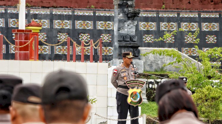 Kapolres Rote Ndao : Teruslah Berbuat Baik, Jangan Buang Waktumu Untuk Membuktikannya Kepada Orang Lain