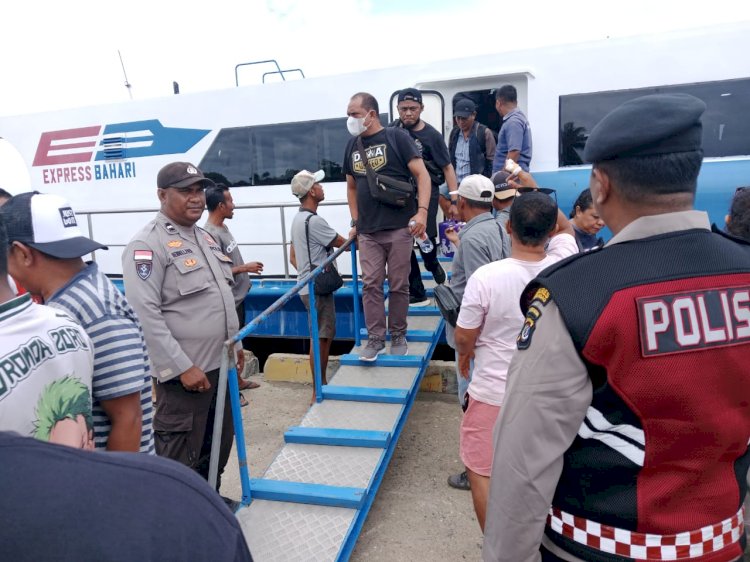 Polsek Rote Timur Lakukan Pengamanan di Pelabuhan Papela