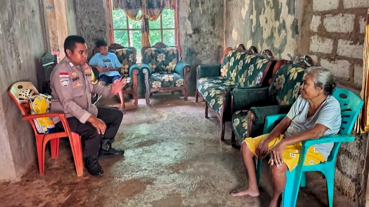 Bhabinkamtibmas Polsek Pantaibaru Sambangi Warga Binaan