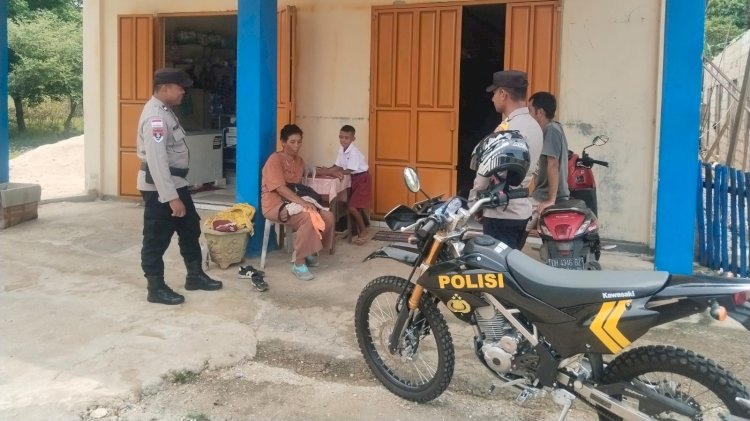 Cegah Potensi Gangguan Keamanan, Polsek Rote Tengah  Gelar Patroli Dialogis