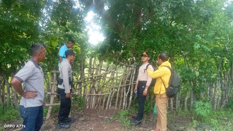 Sinergitas Bhabinkamtibmas Bersama Warga Tingkatkan Keamanan Lahan Pertanian