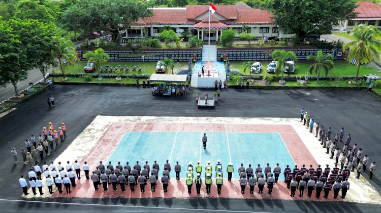 Gelar Pasukan Operasi Keselamatan Turangga 2026, Polres Rote Ndao Sasar Pelanggaran Lalu Lintas