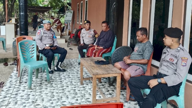 Patroli Dialogis Polsek Rote Selatan Untuk Menjaga Kamtibmas Tetap Kondusif