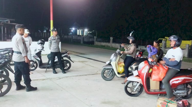 Patroli  Ronda Presisi Polsek Rote Barat Laut, Upaya Untuk Jaga Kamtibmas Tetap Kondusif