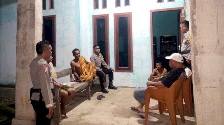 Polsek Rote Barat Laut Gelar Patroli Ronda Presisi, Monitoring Aktifitas Masyarakat dan Antisipasi Gangguan Kamtibmas