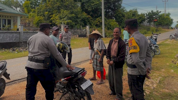 Melalui Patroli Dialogis, Polsek Rote Tengah Jaga Kemitraan Dengan Masyarakat