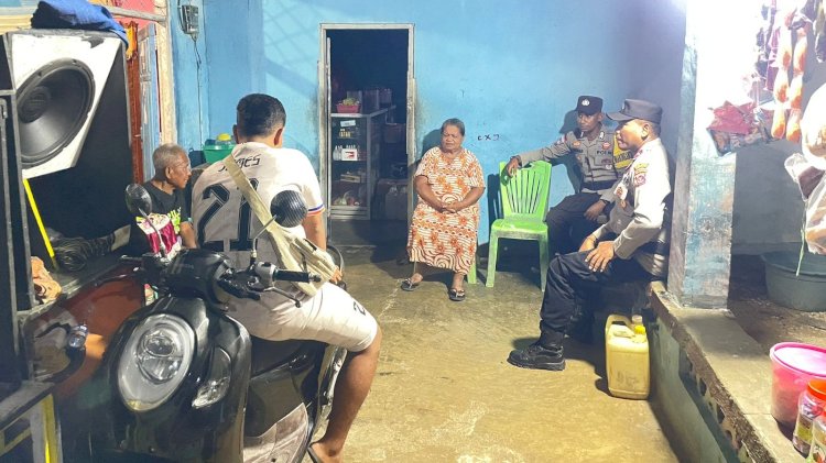 Jaga Kamtibmas Tetap Kondusif, Polsek Rote Tengah  Patroli Malam
