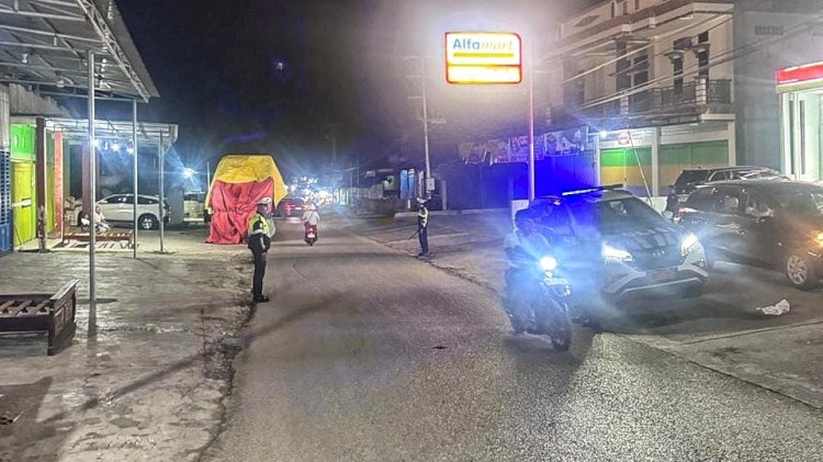 Sat Lantas Polres Rote Ndao Intensifkan Patroli Malam, Ciptakan Kamseltibcarlantas Bagi Masyarakat