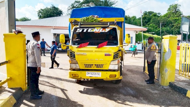 Jamin Keamanan Pengguna Jasa Transportasi Laut, Polsek Pantaibaru Tingkatkan Pengamanan Diarea Pelabuhan
