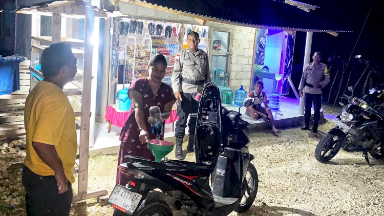 Patroli Ronda Presisi Polsek Rote Tengah, Langkah Efektif Jaga Kamtibmas Tetap Kondusif