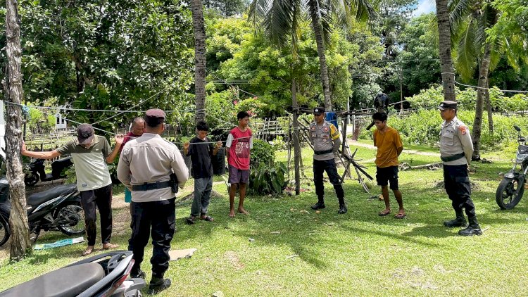 Tingkatkan Kenyamanan Masyarakat, Personel Polsek Rote Tengah Masifkan Patroli Dialogis